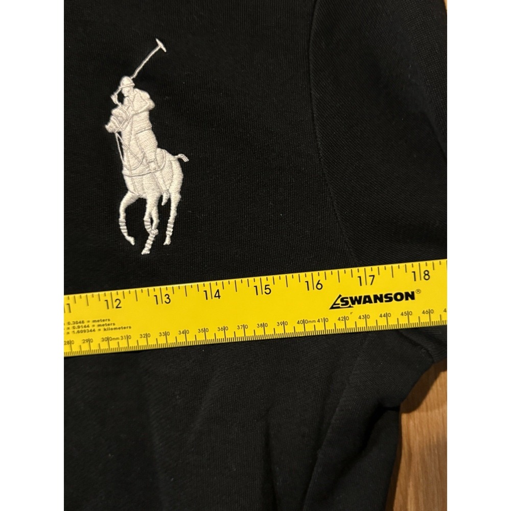 Polo Ralph Lauren Women's Black 1/4 Zip Large Pony Size Medium - Picture 3 of 5